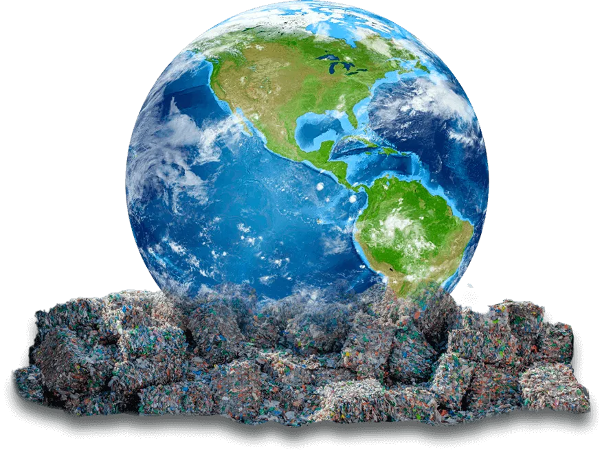 mondo con rifiuti azienda